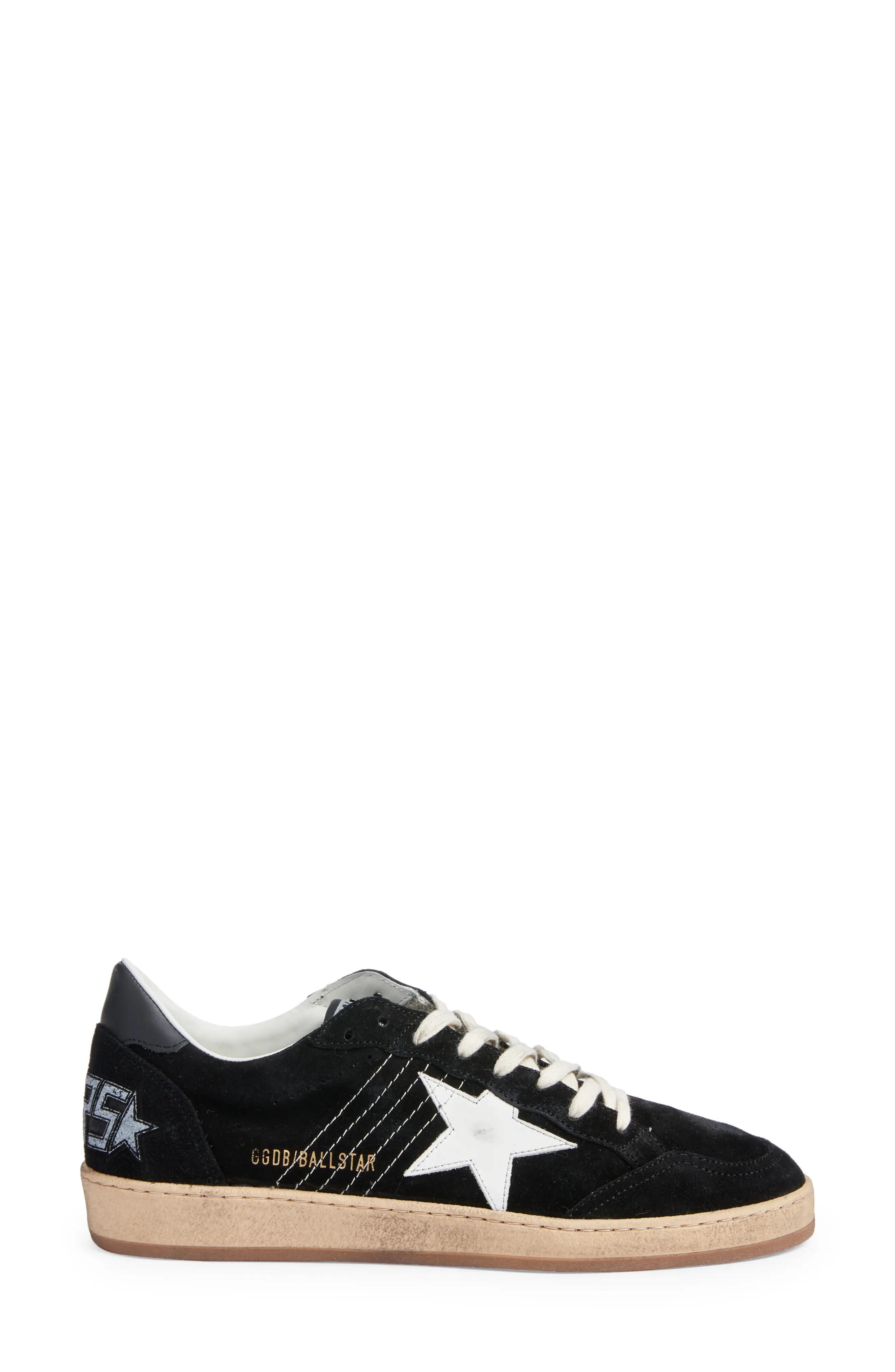 Ball Star Low Top Sneaker in Black/White - 3