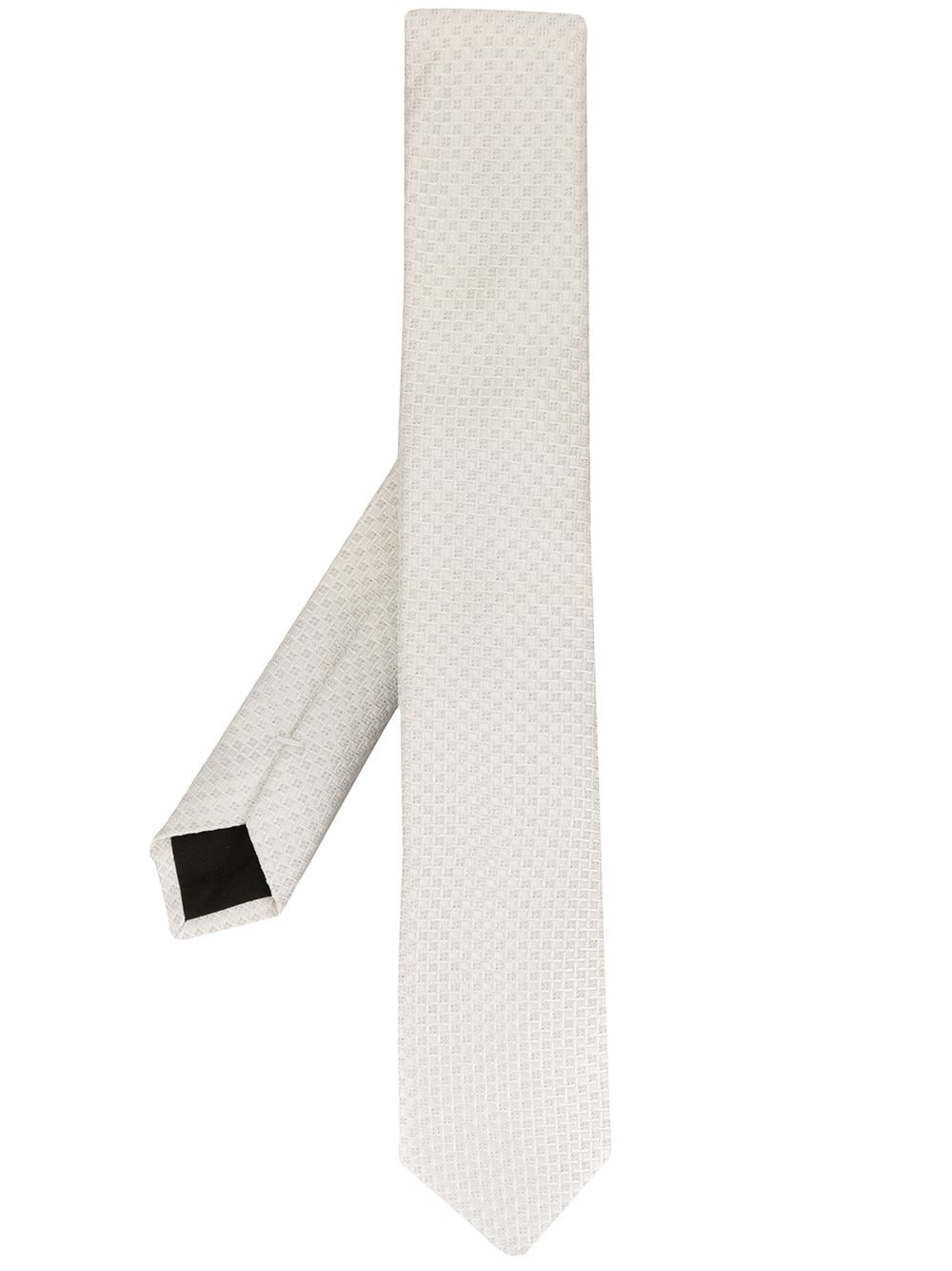 textured jacquard silk tie - 1