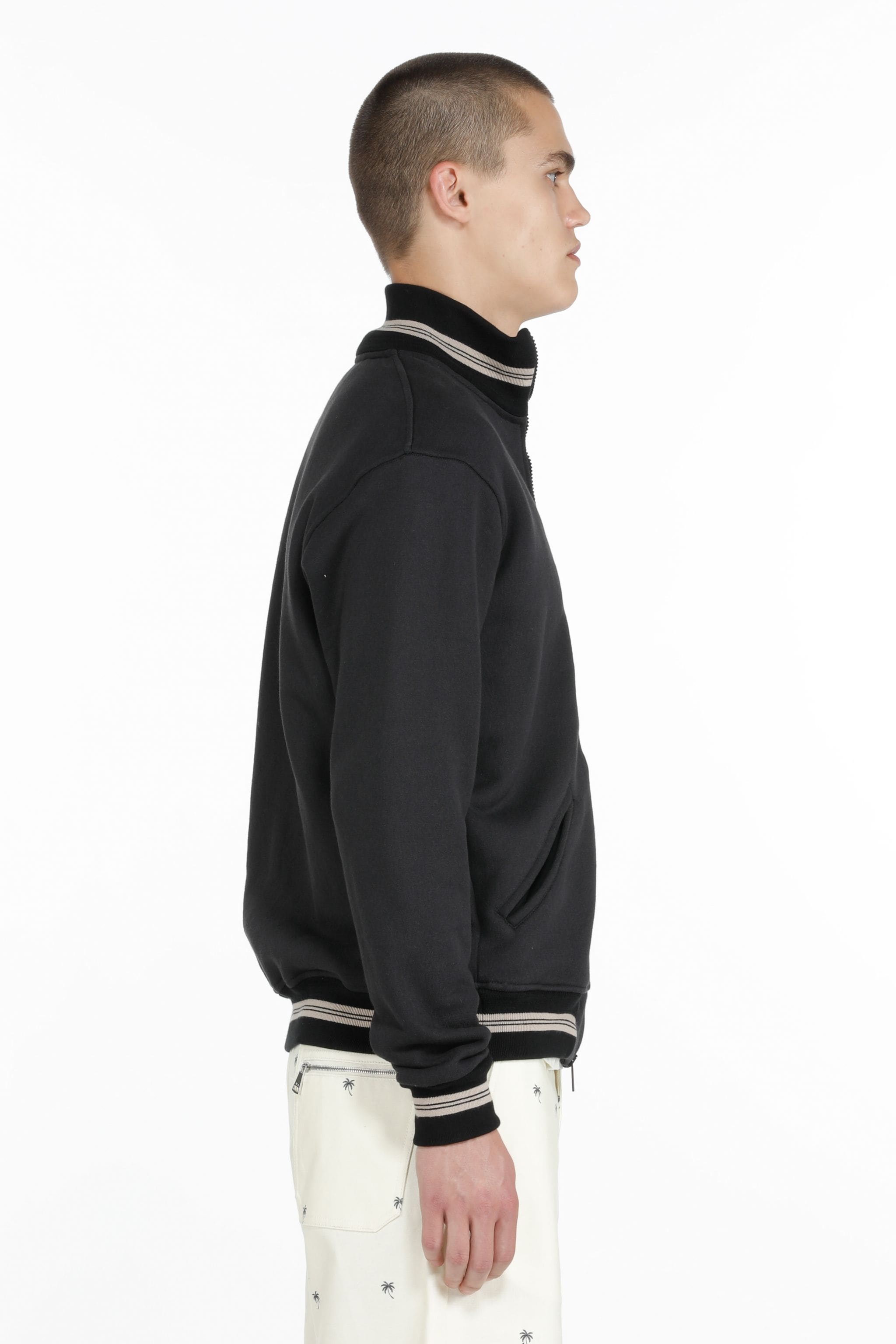 LOGO-APPLIQUÉ COTTON TRACK JACKET - 3