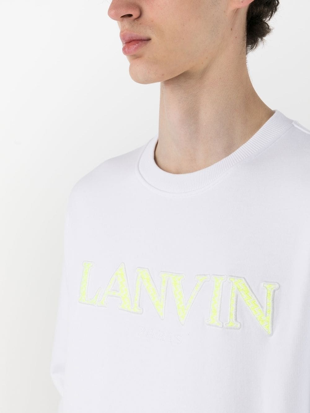 logo-embroidered cotton sweatshirt - 5