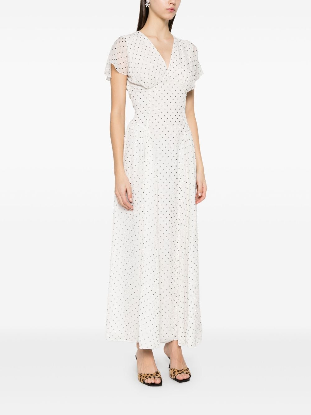 V-neck maxi dress - 3