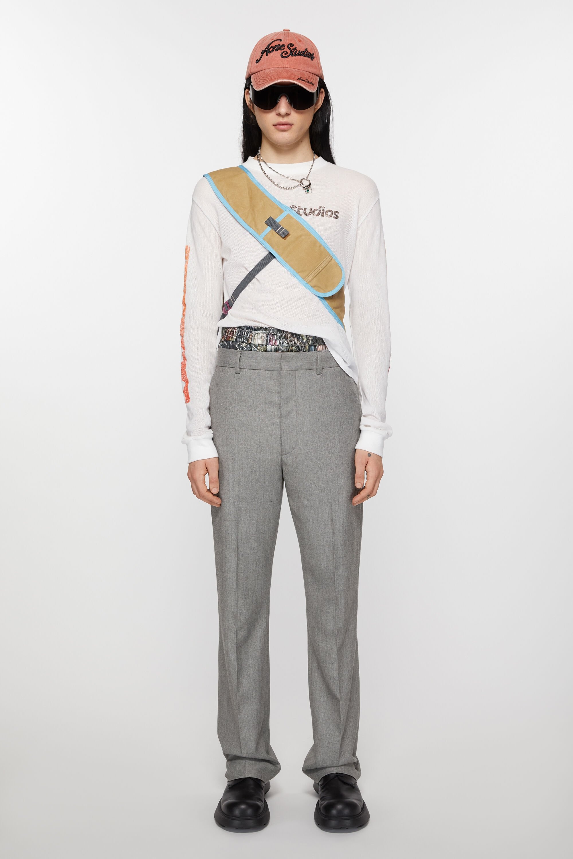 Tailored trousers - Vintage grey melange - 2