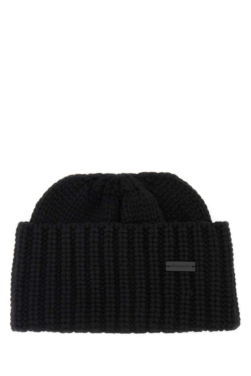 ニットキャップ・ビーニー Saint Laurent Berretto In Lana Yves Saint Laurent Knit Beanie Hat | eBay