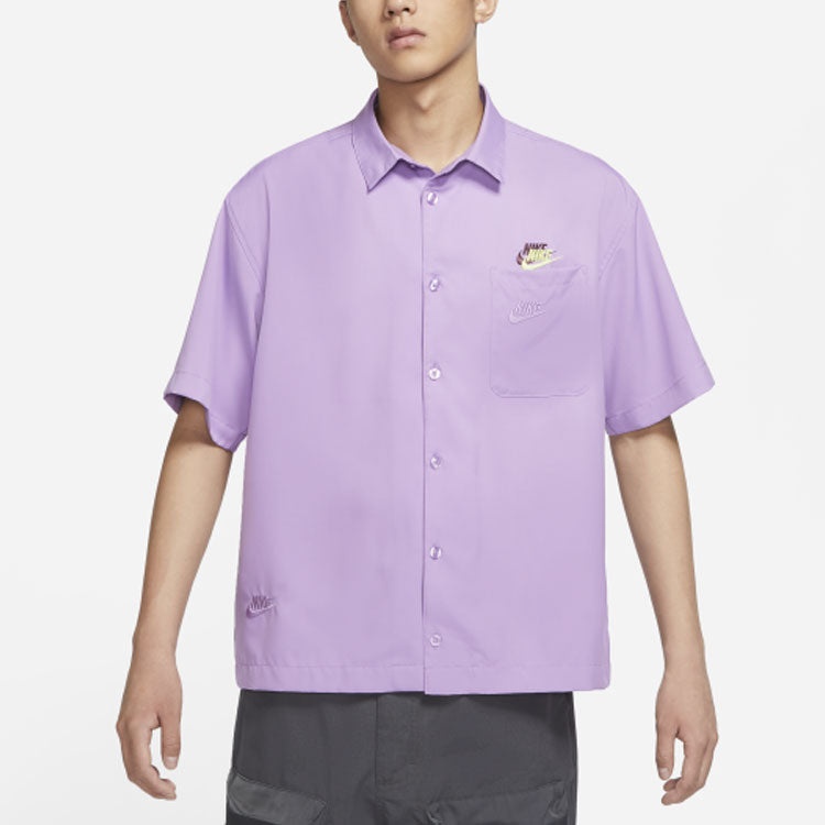 Nike limited Athleisure Casual Sports Short Sleeve Breathable Shirt Purple DM7925-589 - 3