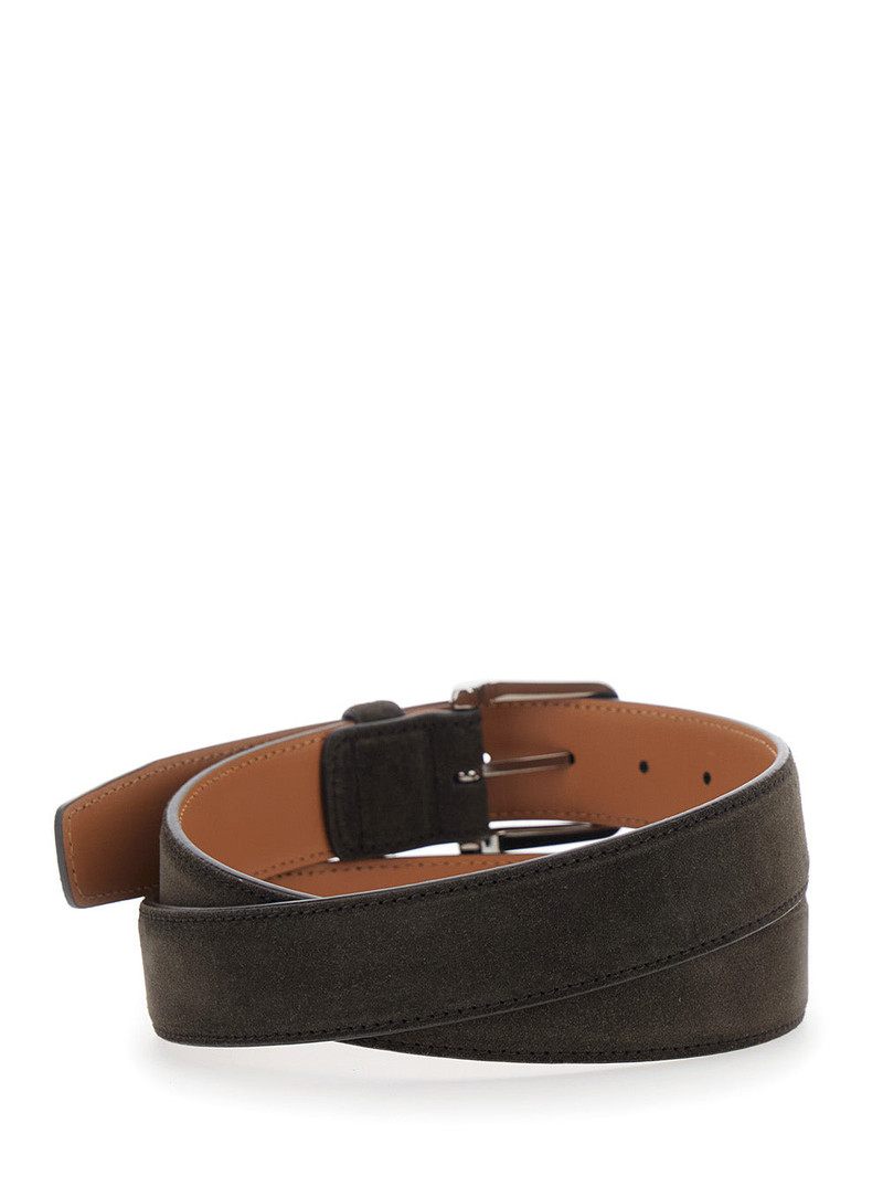 Tod's Suede Belt With Elegant Details Brown For Men outlook