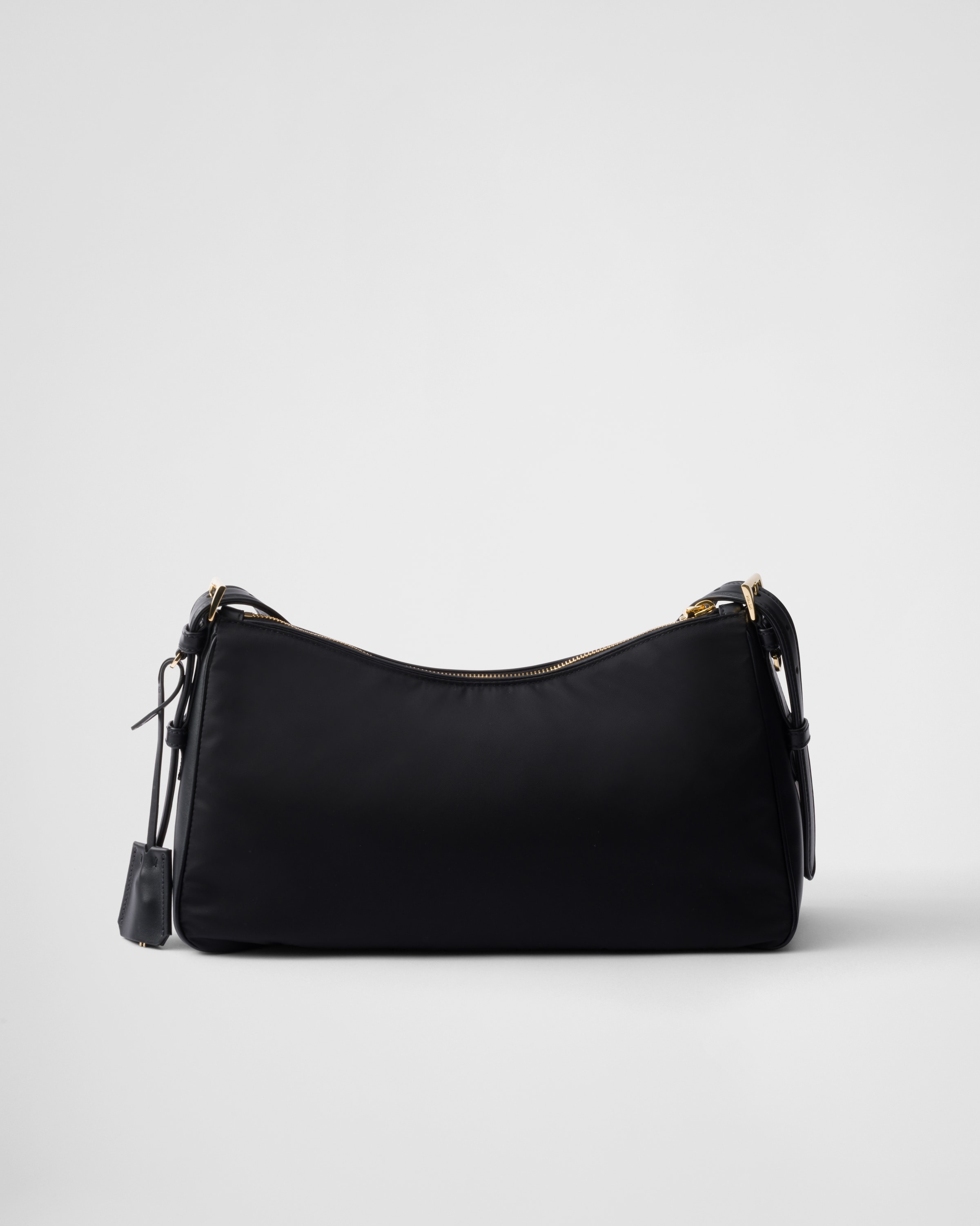 【PRADA】AIMEE RE-NYLON AND LEATHER SHOULDER BAG Pistachio Prada Aimée medium leather shoulder bag | PRADA