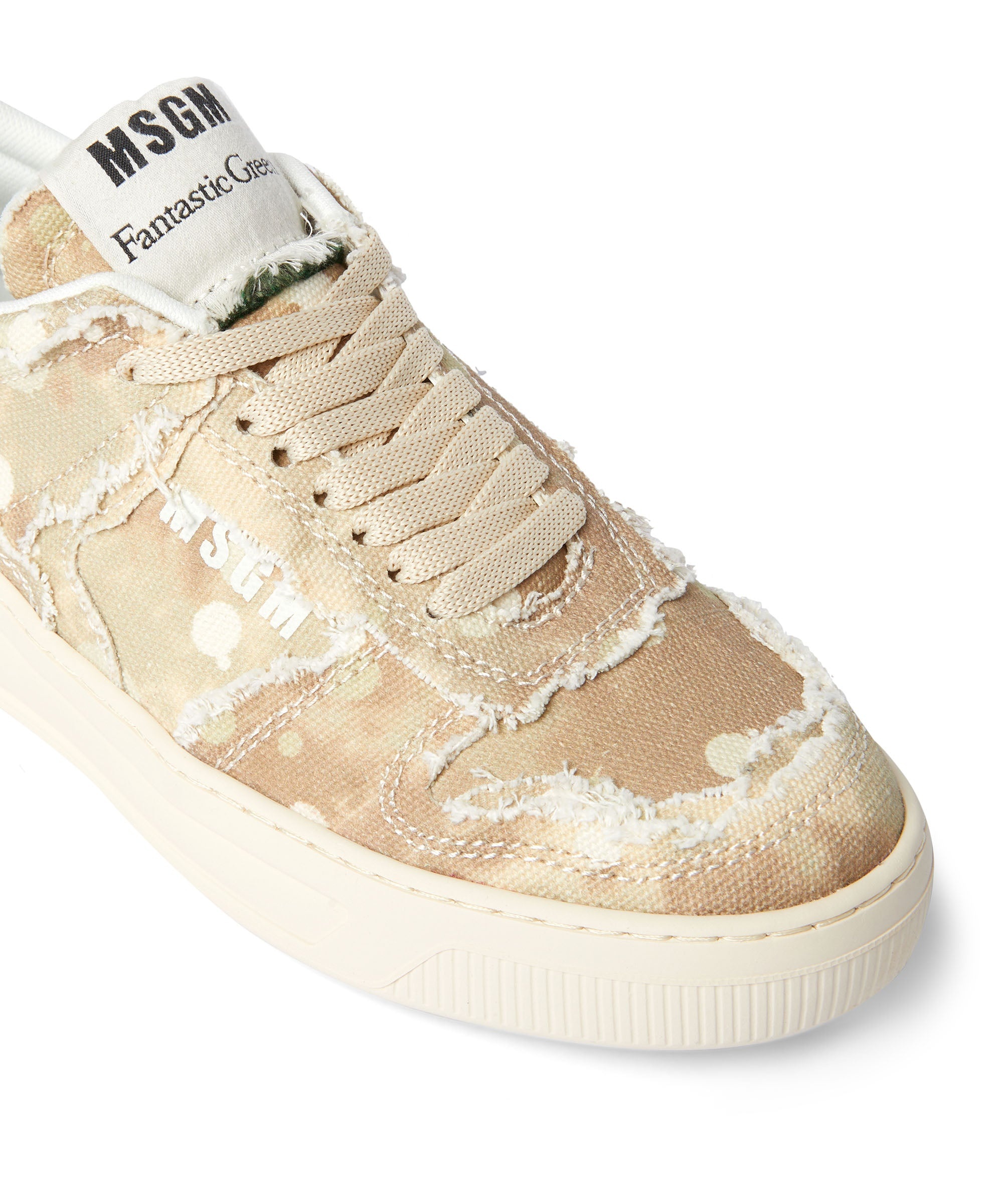 Eco-friendly "FG-1" cotton canvas sneakers with tie-dye effect - 4