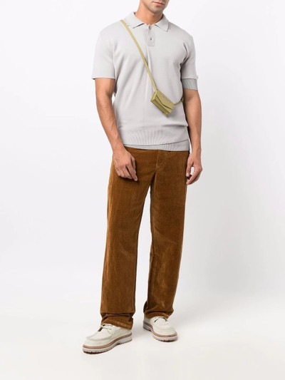 JACQUEMUS straight-cut velvet-effect trousers outlook