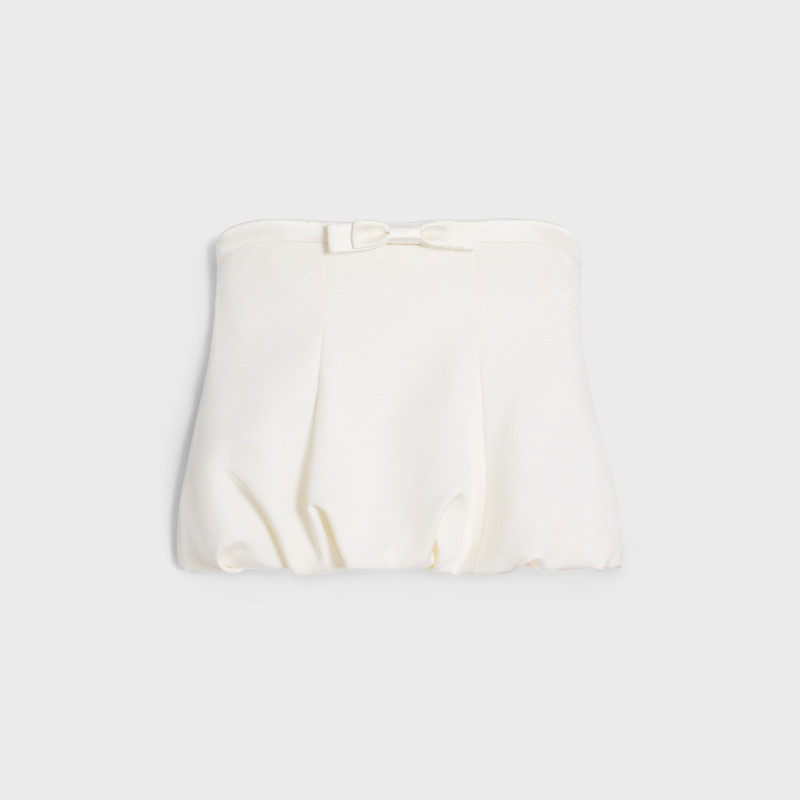 bow bustier in silk faille 1