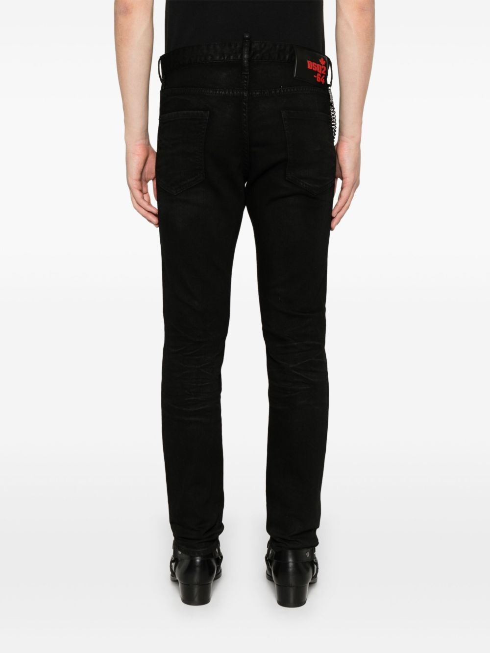 chain-detailed trousers - 4