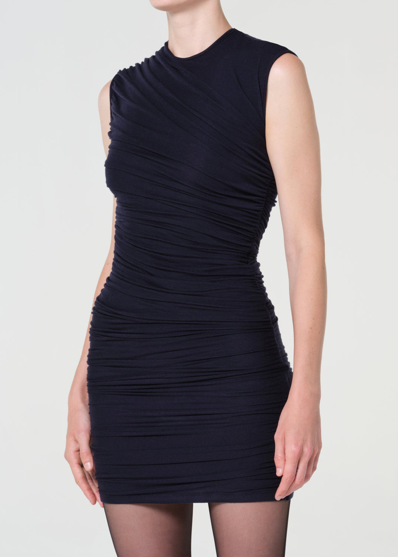 ESTER TWIST DRESS IN NAVY 4