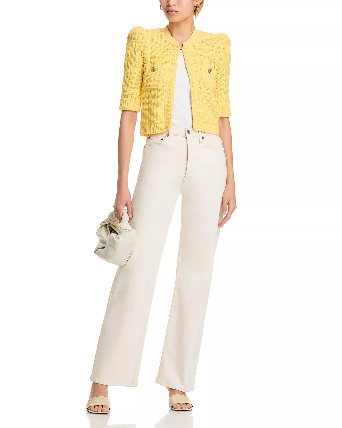 Delilah Crop Textured Cardigan - 2