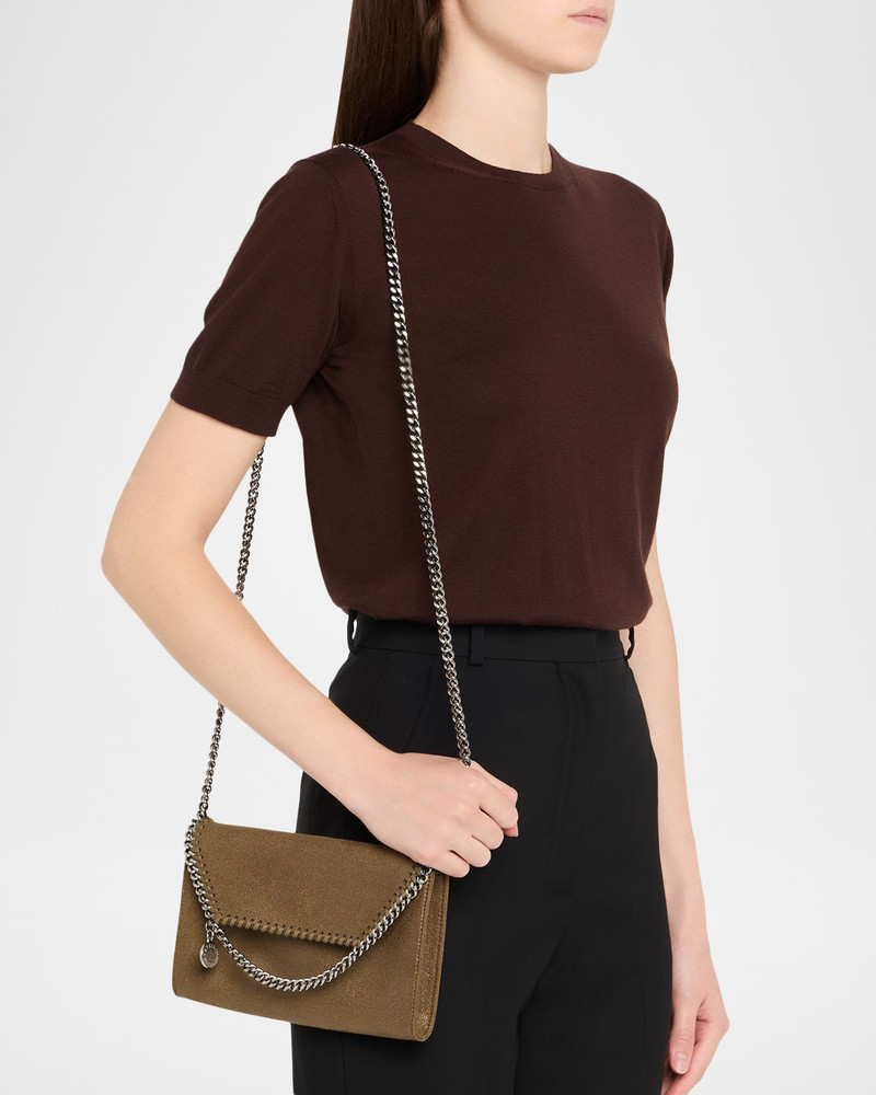 Stella McCartney Mini Falabella Shaggy Deer Wallet on Chain outlook