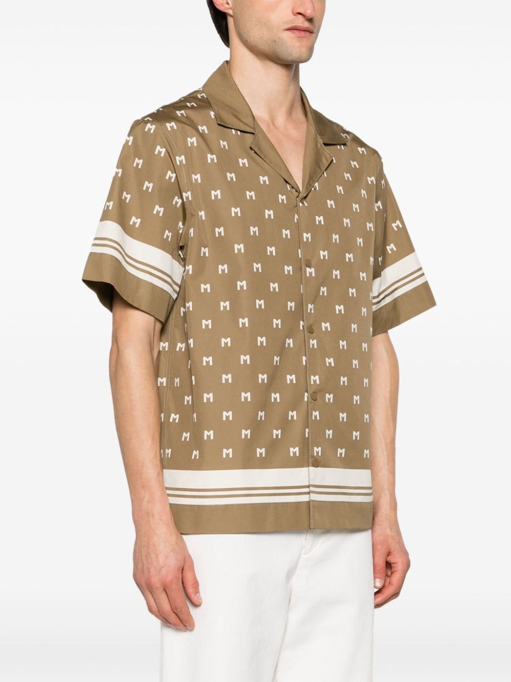 monogram-print short-sleeve shirt - 3