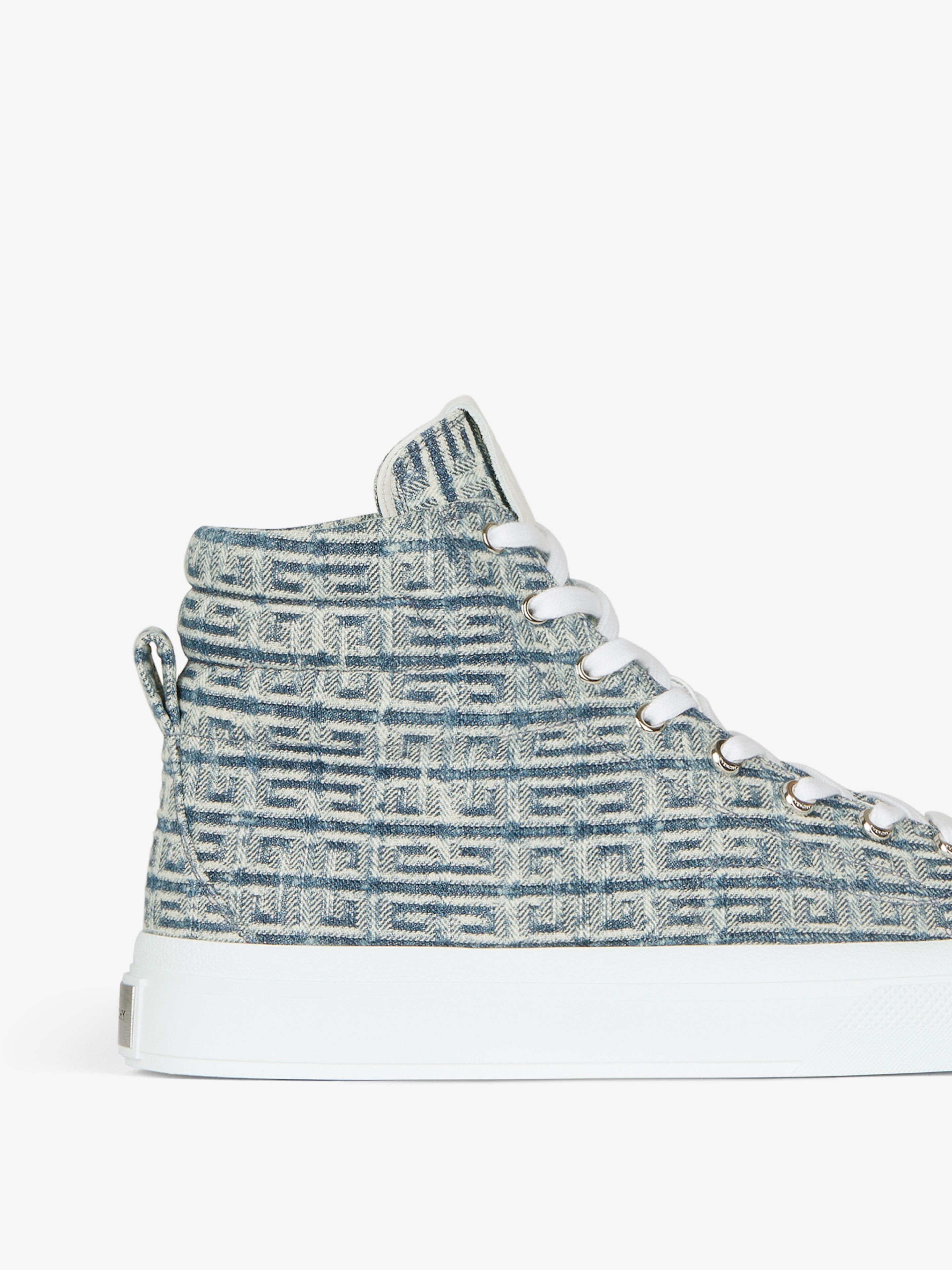 CITY HIGH-TOP SNEAKERS IN 4G JACQUARD - 6