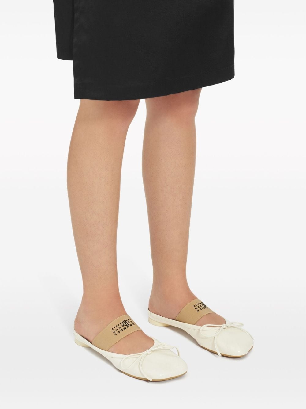 Anatomic numbers-strap ballerina shoes - 6