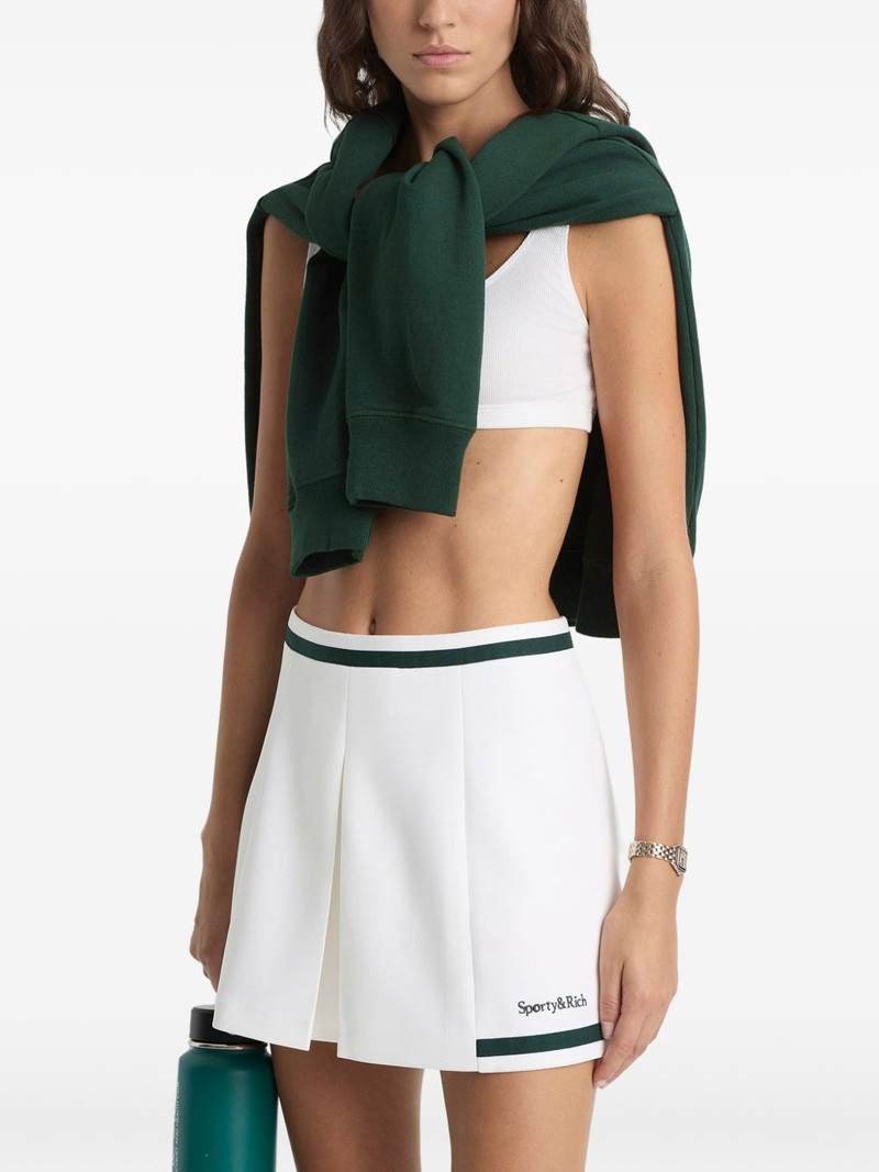 Mila striped pleated mini skirt 3