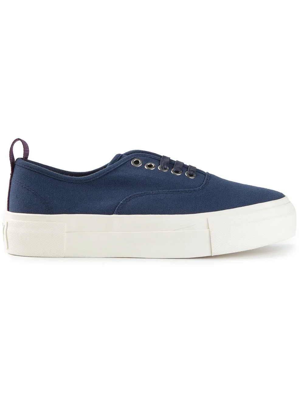 canvas lace up trainers - 1