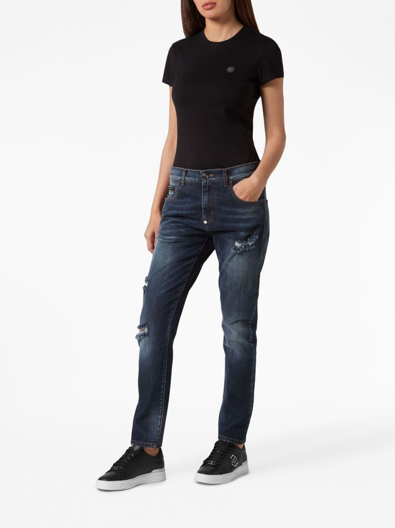 PHILIPP PLEIN distressed-effect denim trousers outlook