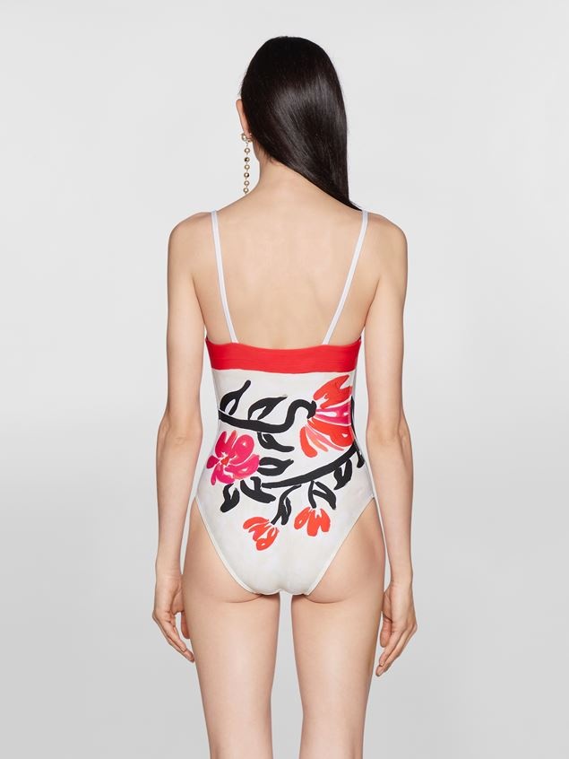 ONE-PIECE SWIMMING COSTUME IN MARNIFESTO PRINT - 3