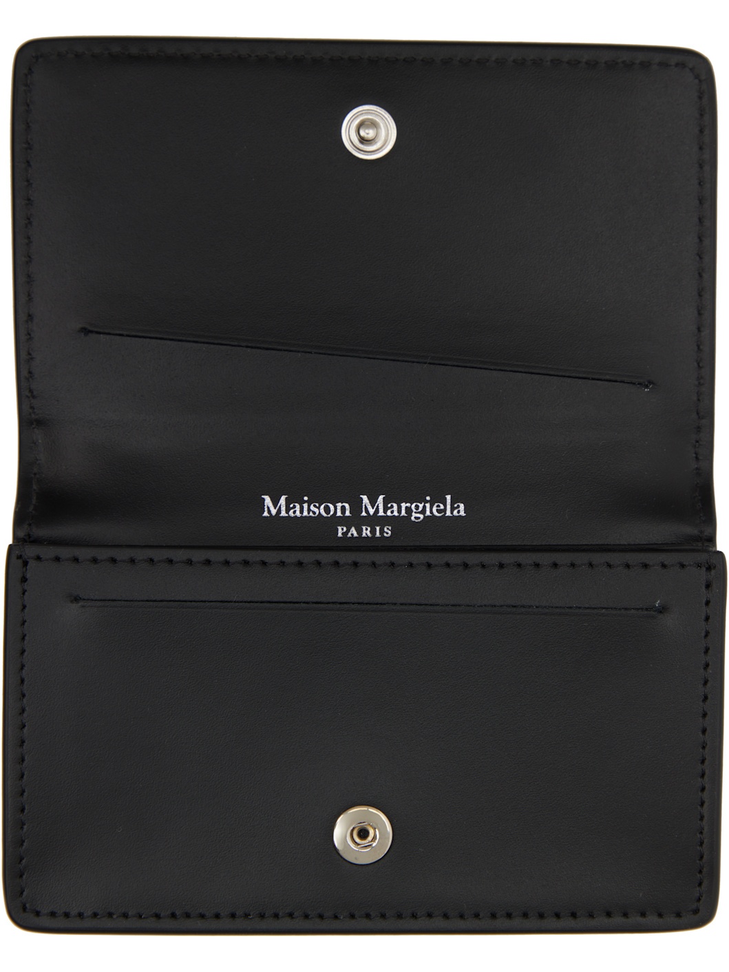 Black Leather Card Holder - 3