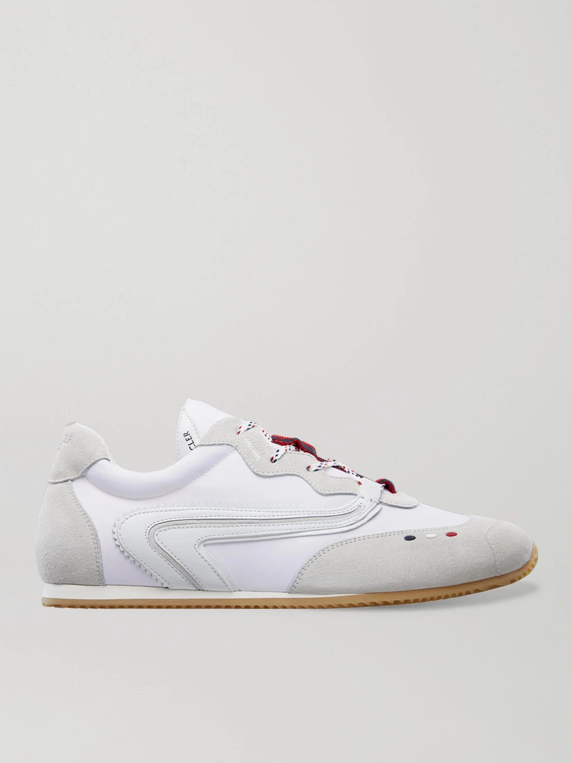 2 Moncler 1952 Seventy Leather-Trimmed Suede and Shell Sneakers - 1