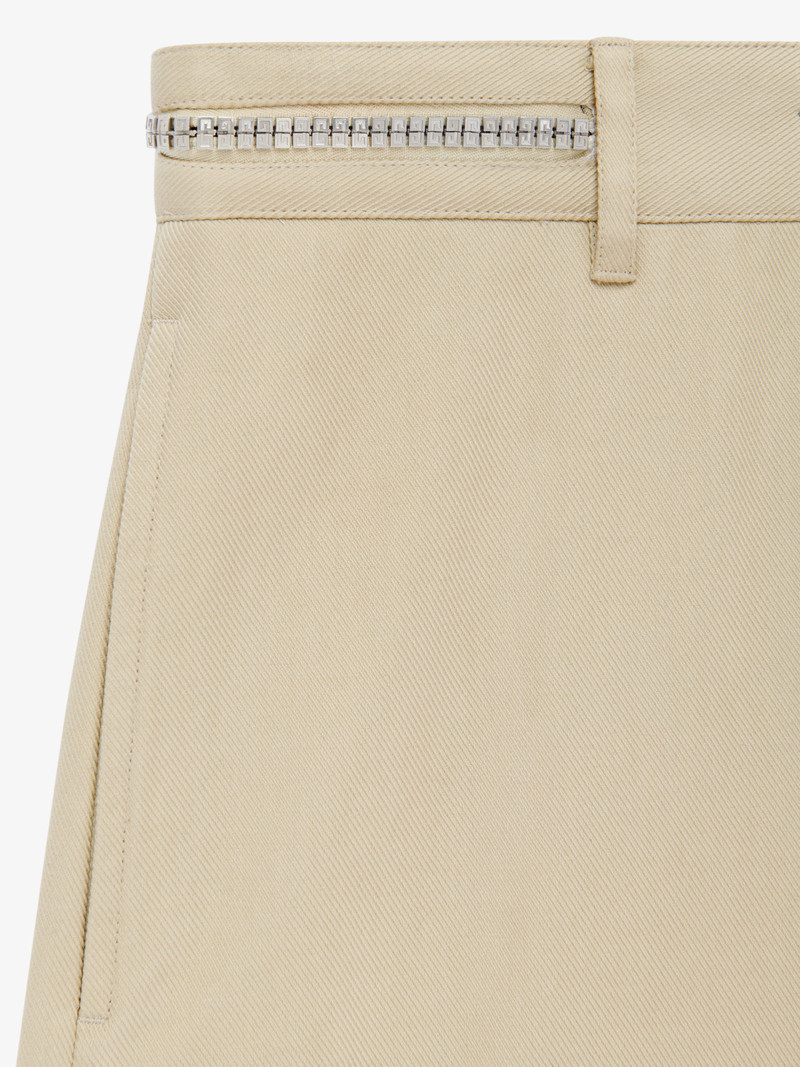BERMUDA SHORTS IN COTTON TWILL WITH 4G ZIPPER 5