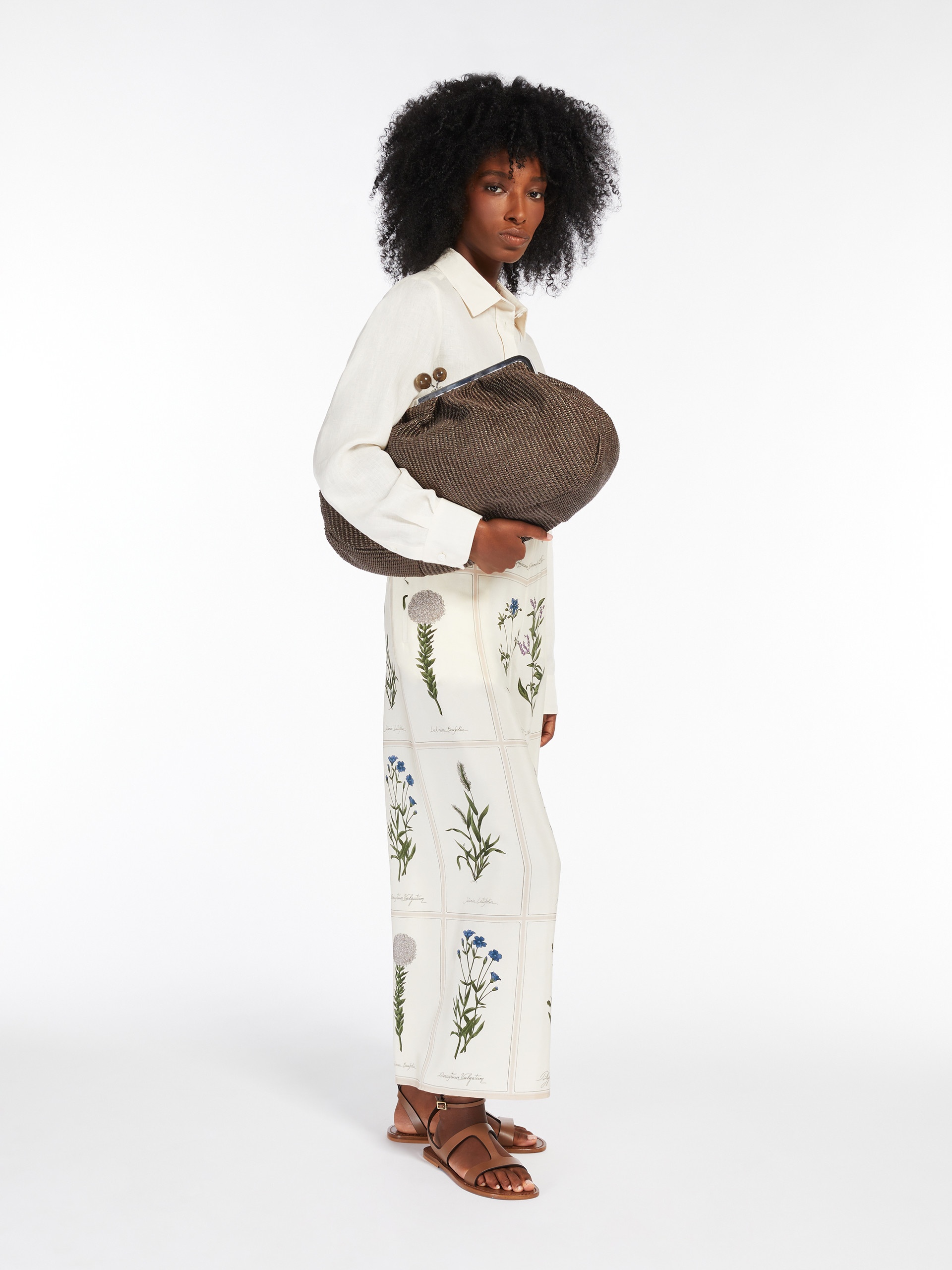NABARRO Large raffia-effect Pasticcino bag - 7