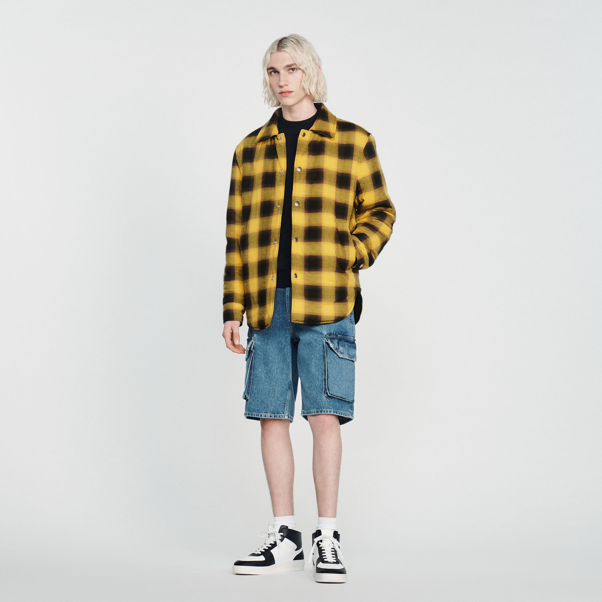 Quilted checked jacket - 2