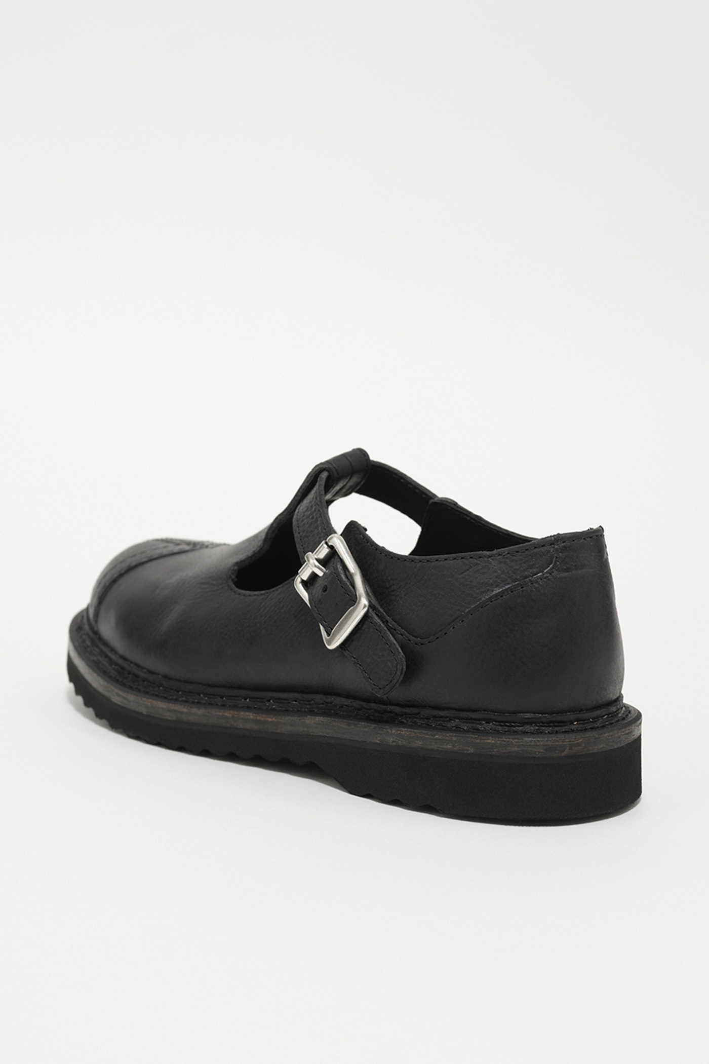 Our Legacy Camden Shoe Car Tire Black Leather | REVERSIBLE