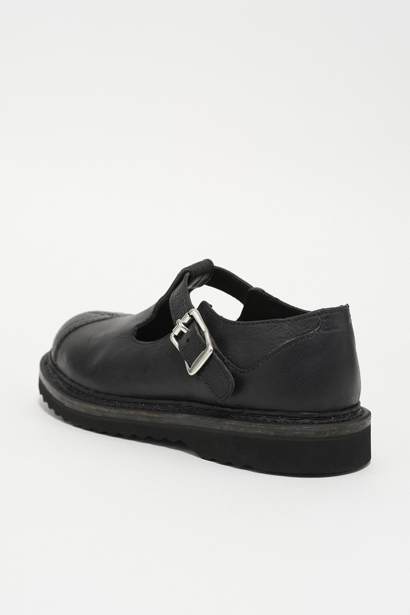 Camden Shoe Car Tire Black Leather 3