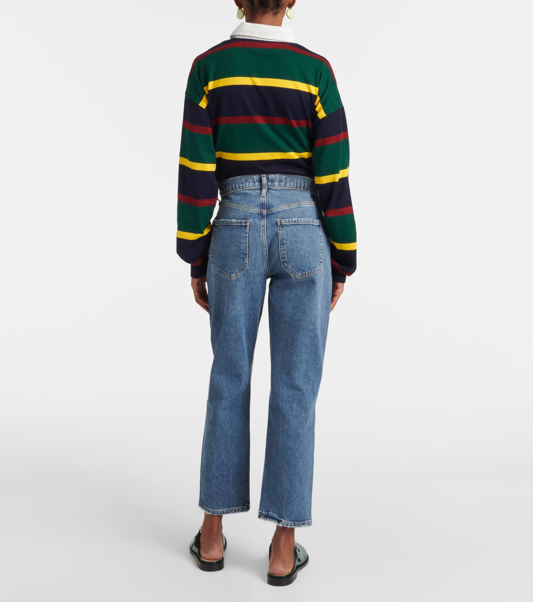 Riley high-rise cropped straight jeans - 3