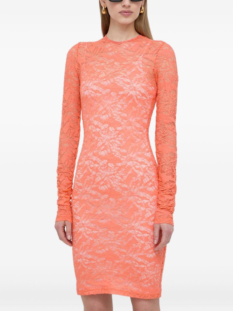 lace long-sleeve mini dress 1