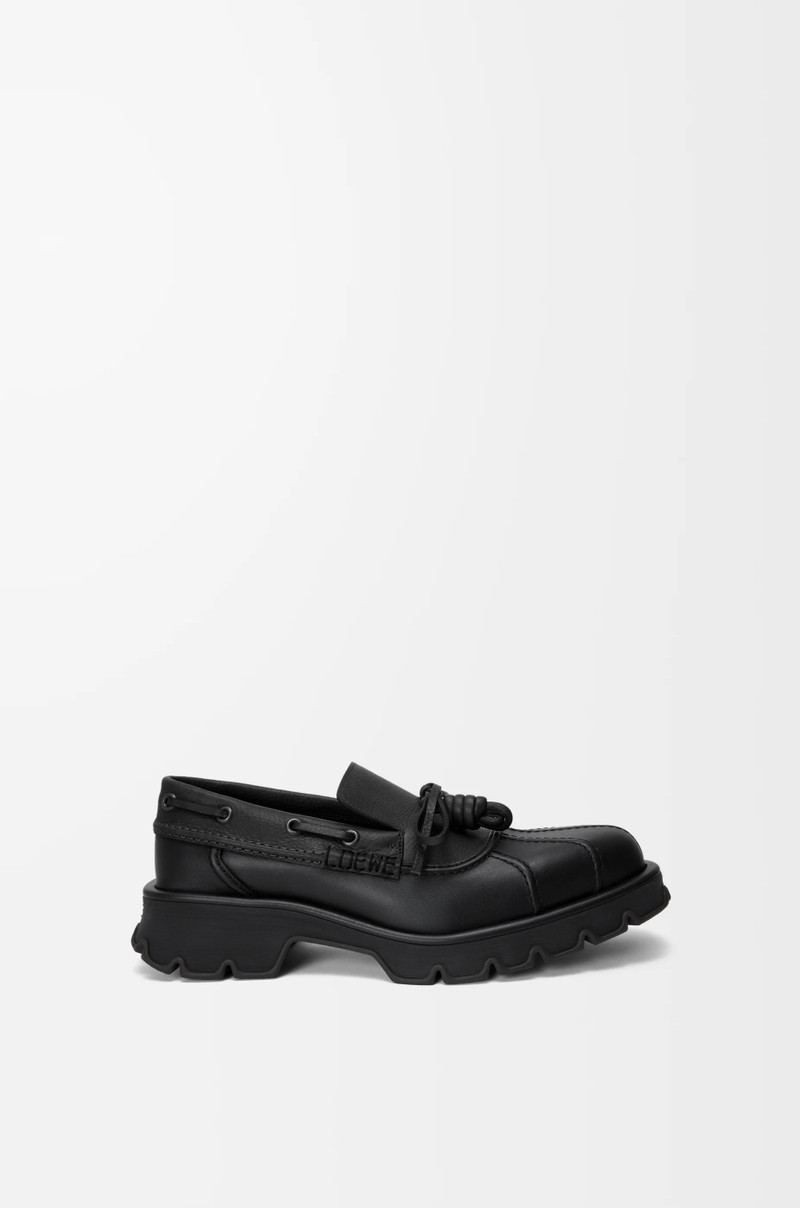 Bobby derby in calfskin and vegetable-tanned calfskin 1