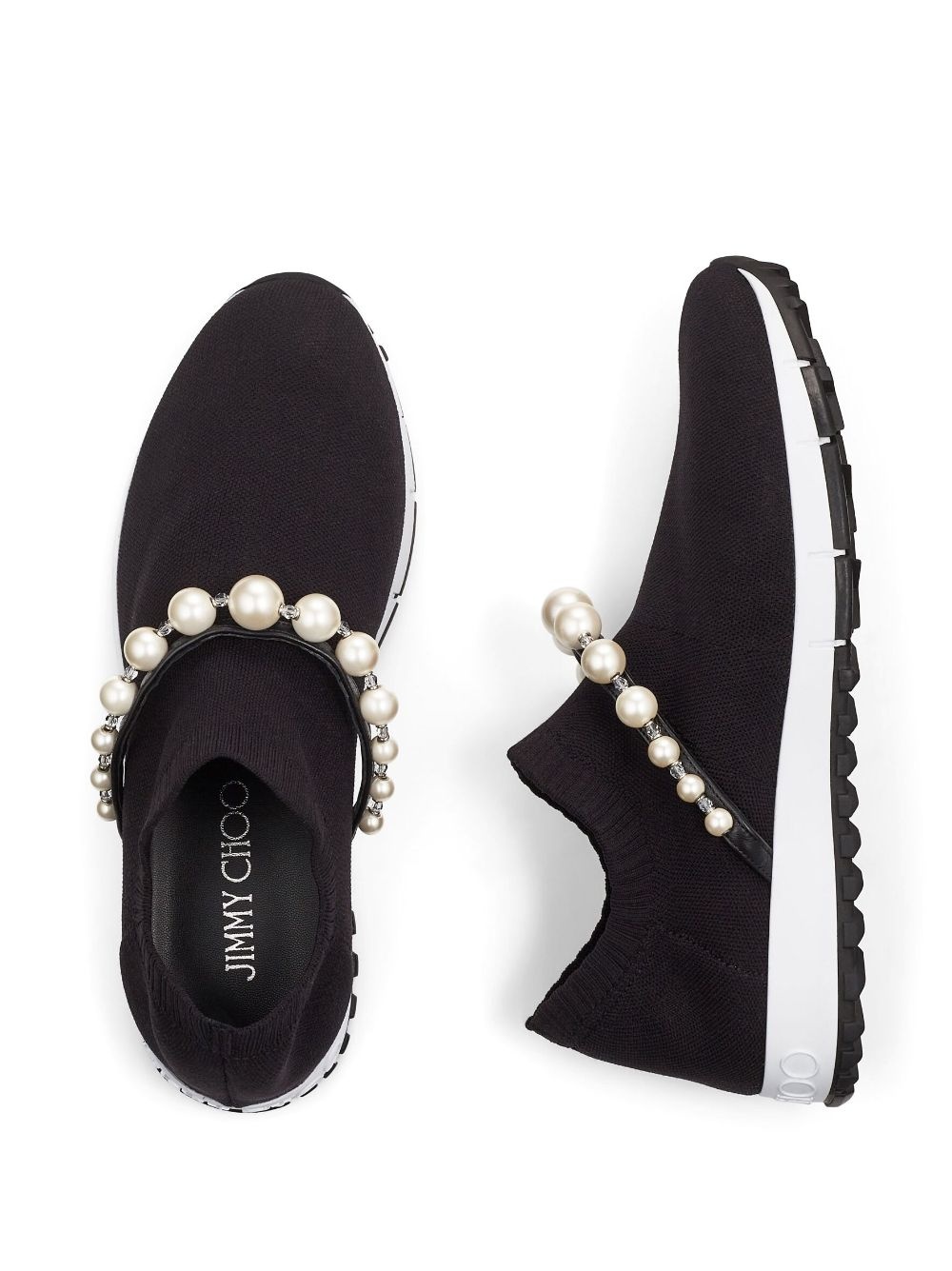 JIMMY CHOO Verona knitted slip-on sneakers | farfetch