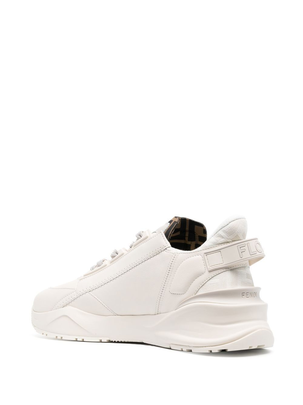 Flow leather low-top sneakers - 3