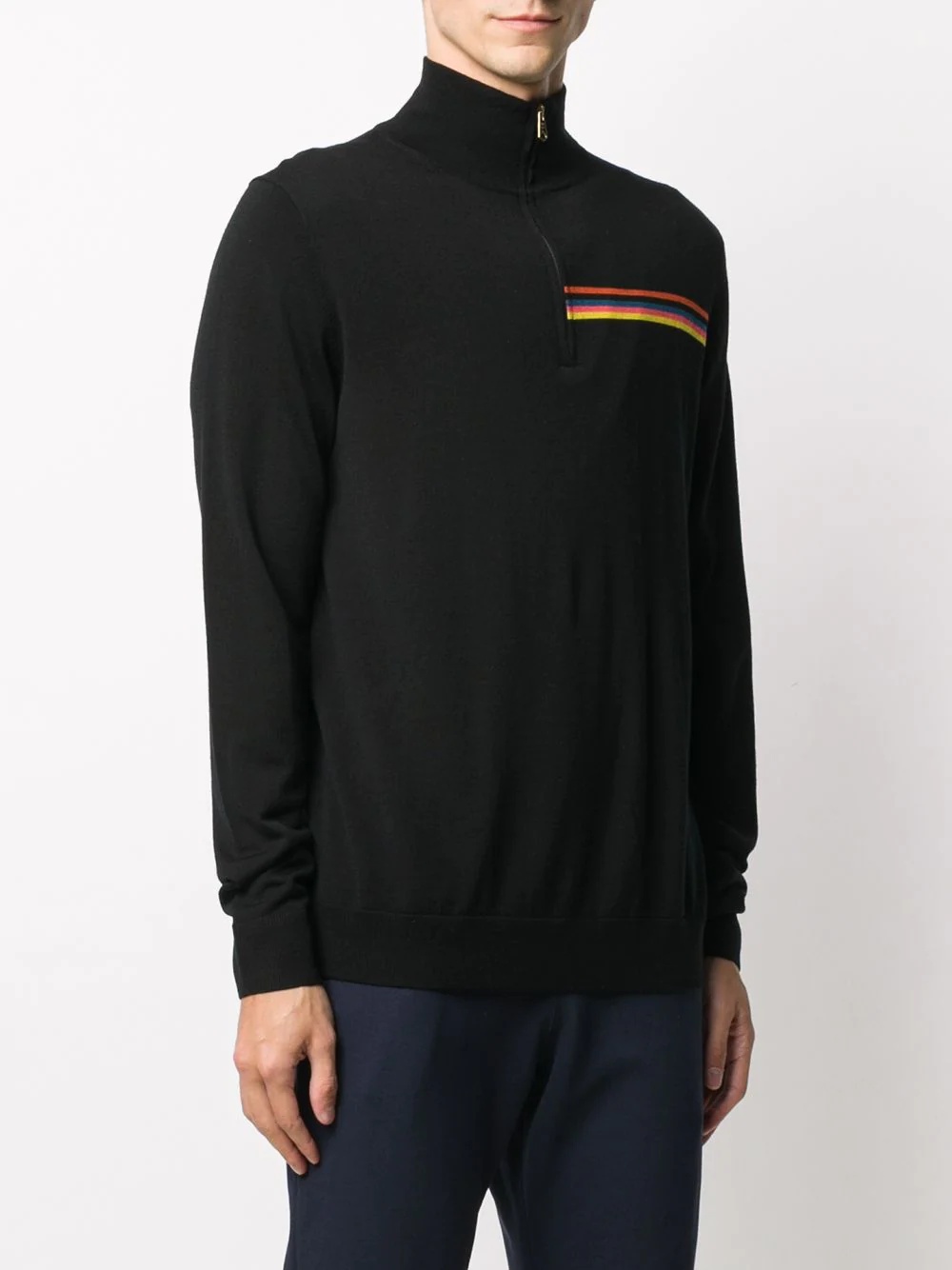 quarter-zip merino jumper - 3