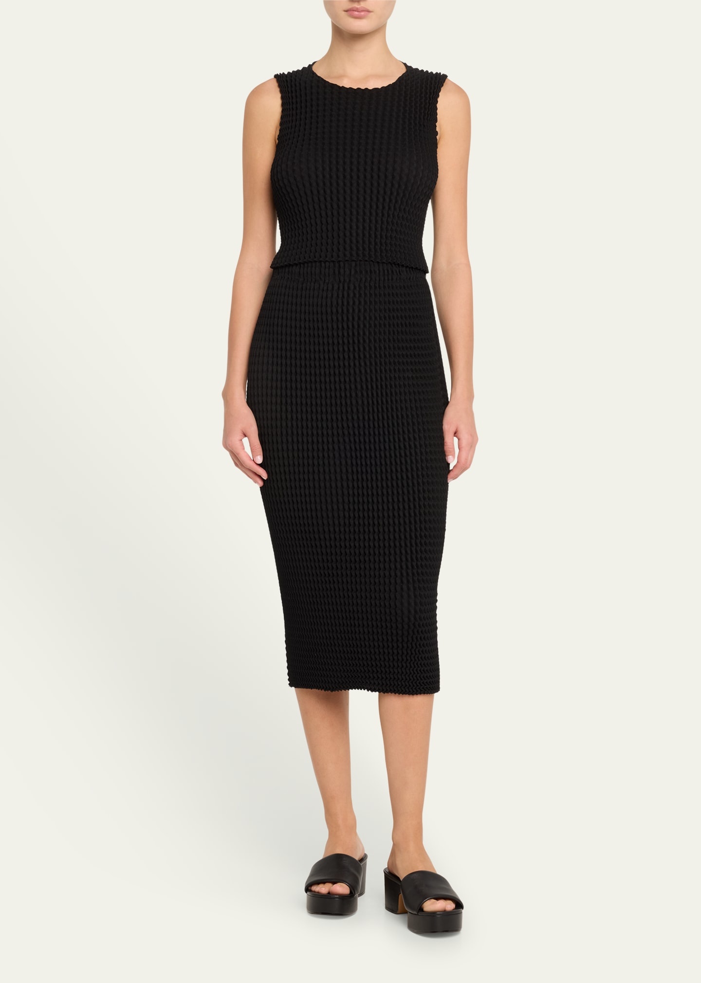 Spongy Bk 46 Body-Con Midi Skirt - 2