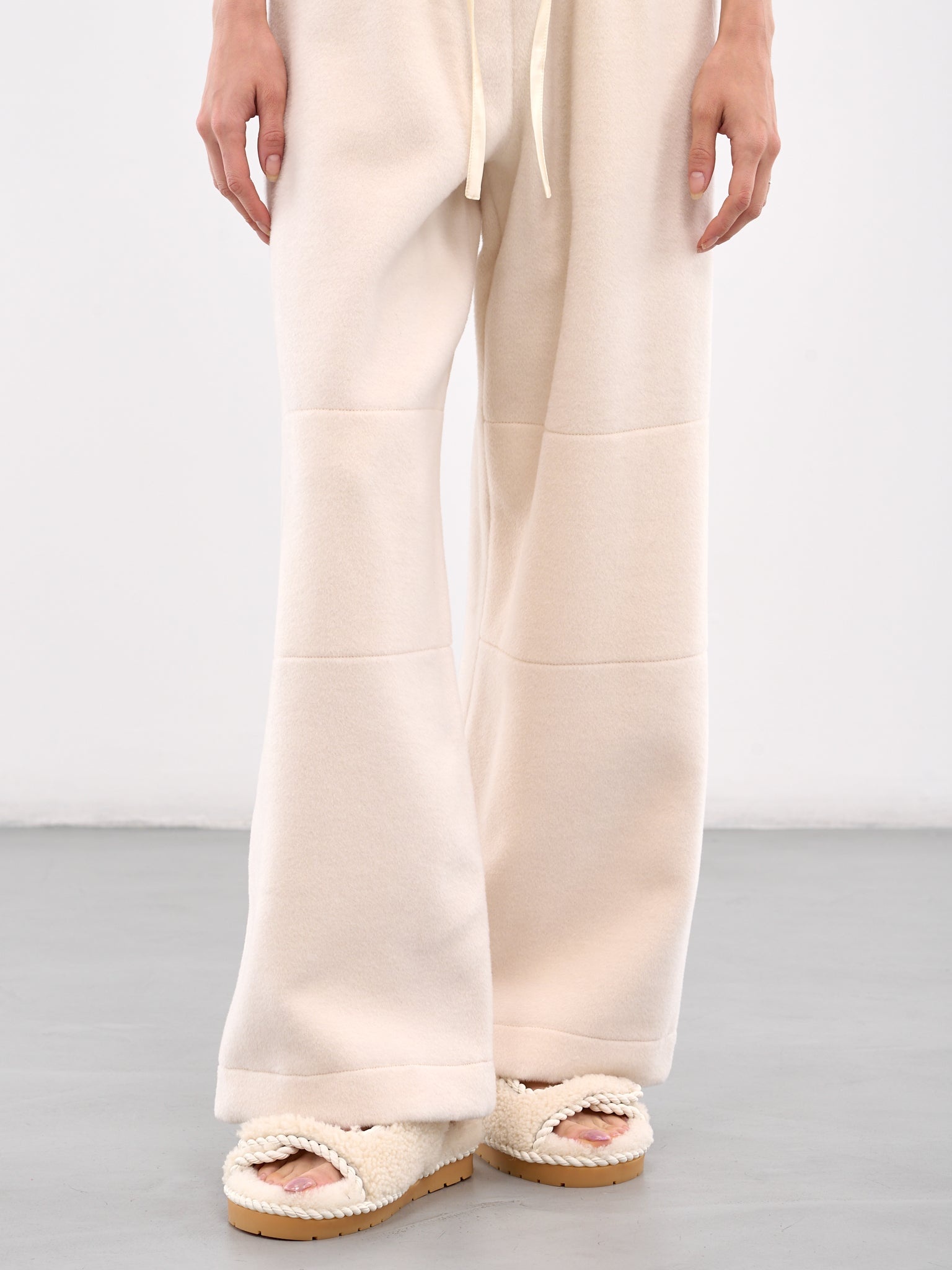Wide Leg Drawstring Trousers - 4
