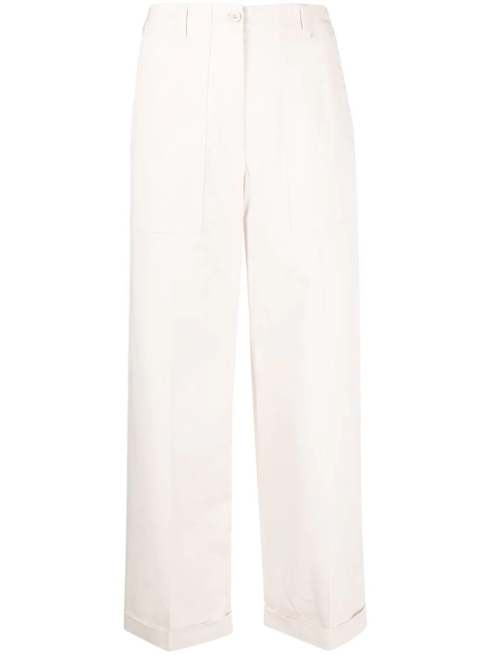 cropped-chino trousers - 1
