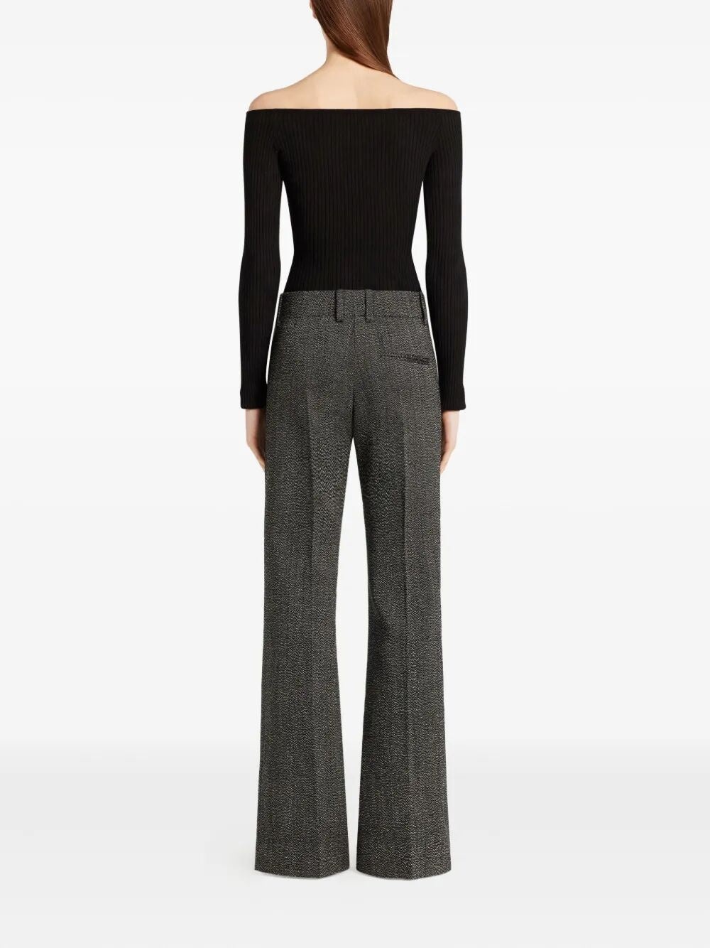 Courreges Women "Off Shoulder" Rib Knit Top - 3