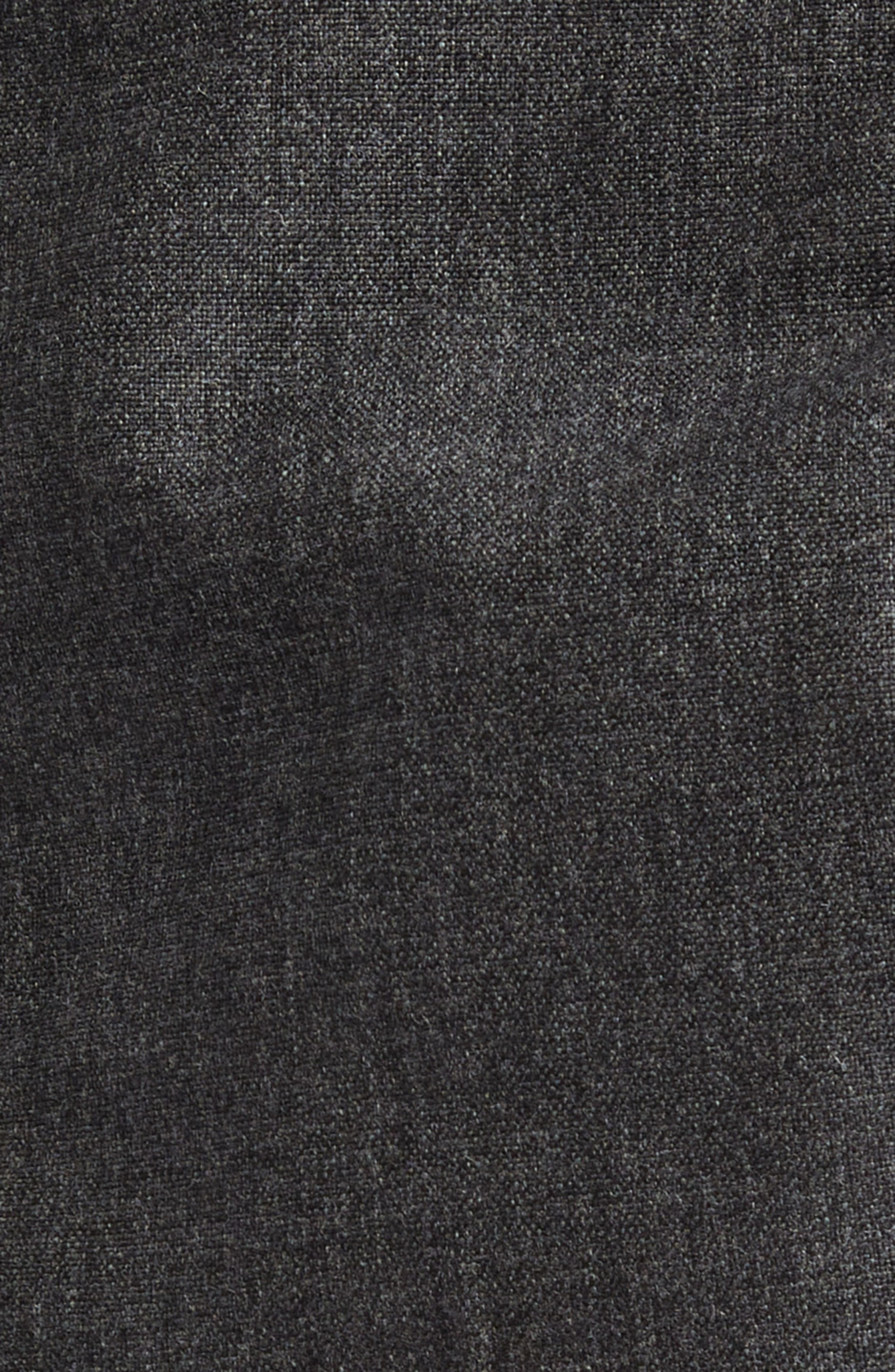 Thom Browne High Waist Back Strap Wool Trousers in Dark Grey at Nordstrom - 7