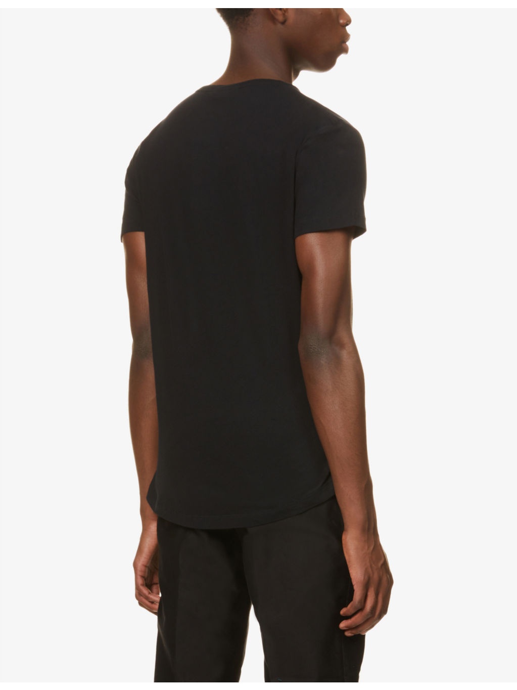 OB-T tailored crewneck cotton-jersey T-shirt - 4