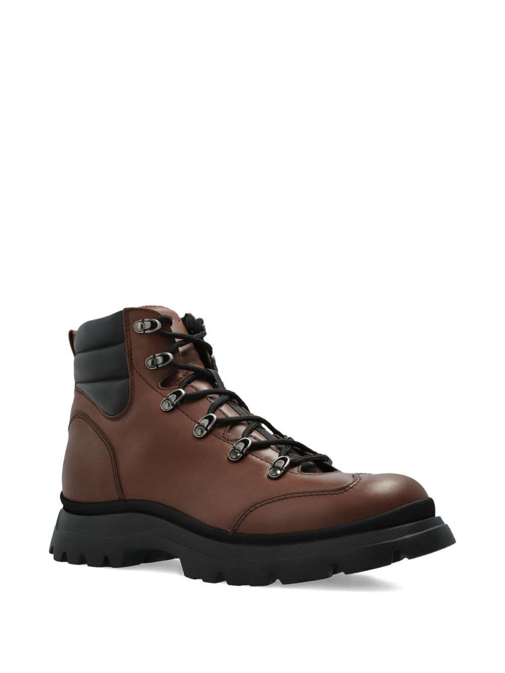 lace-up padded-ankle hiking boots - 2