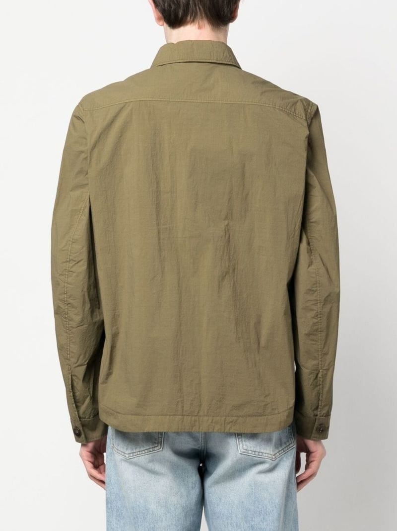 zip-fastening shirt jacket - 4