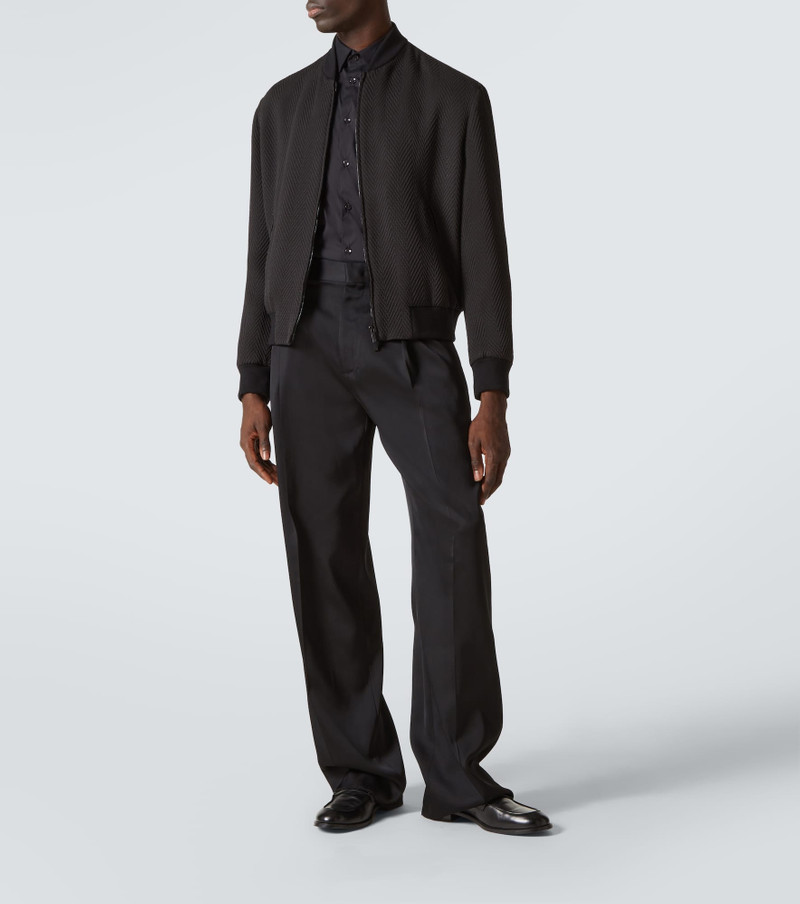 GIORGIO ARMANI Cotton-blend poplin shirt outlook