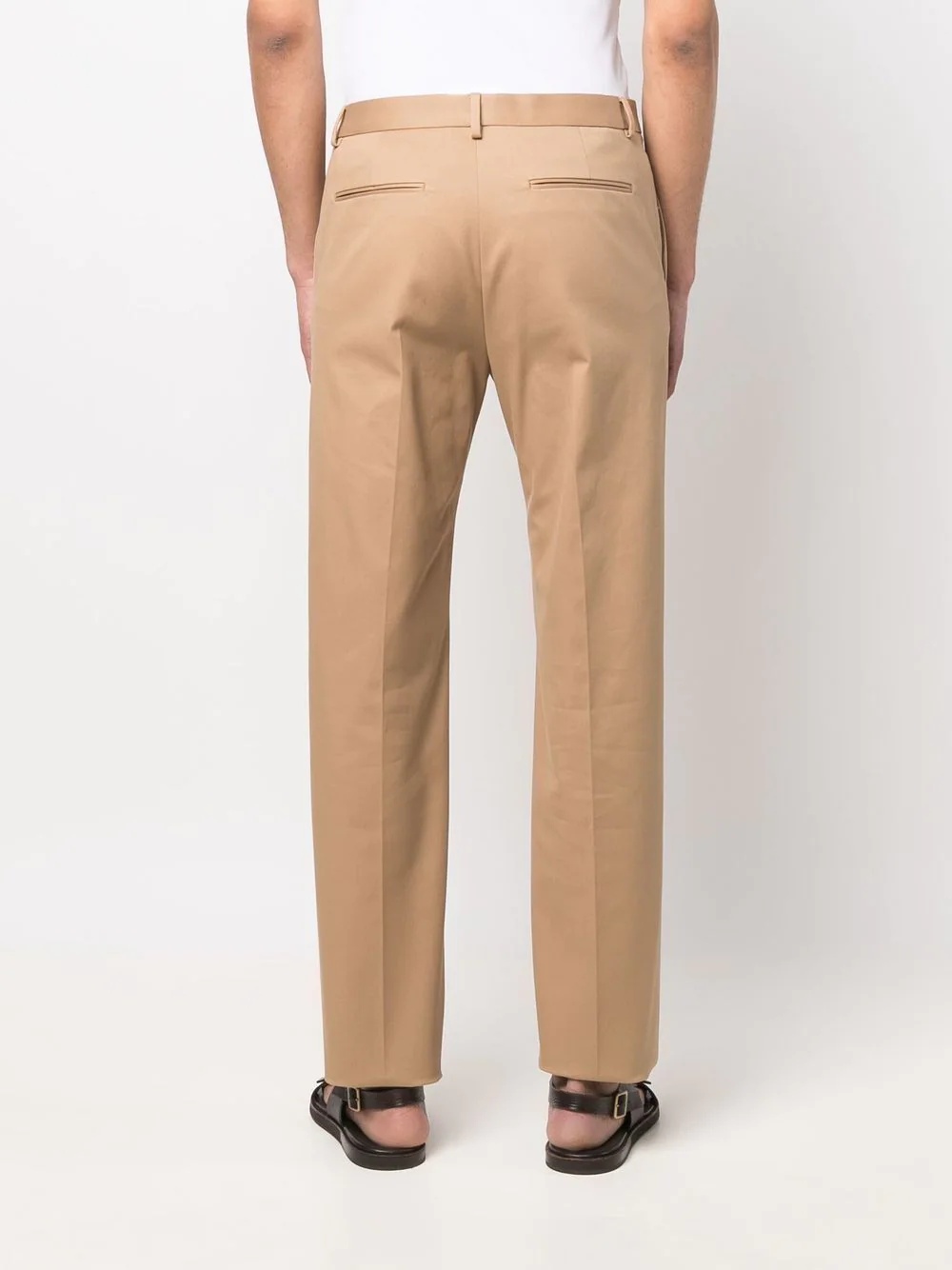 pressed-crease cotton chinos - 4