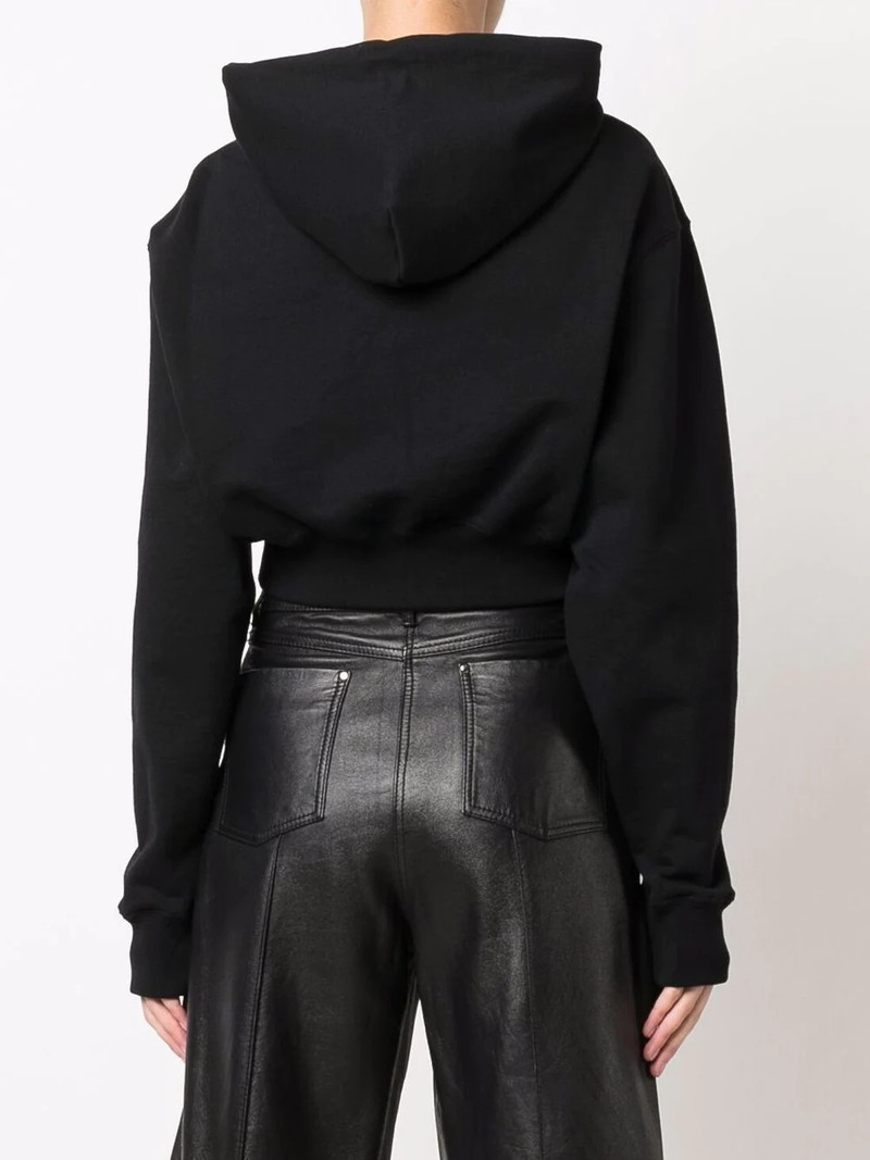 Helvetica logo-print hoodie 4