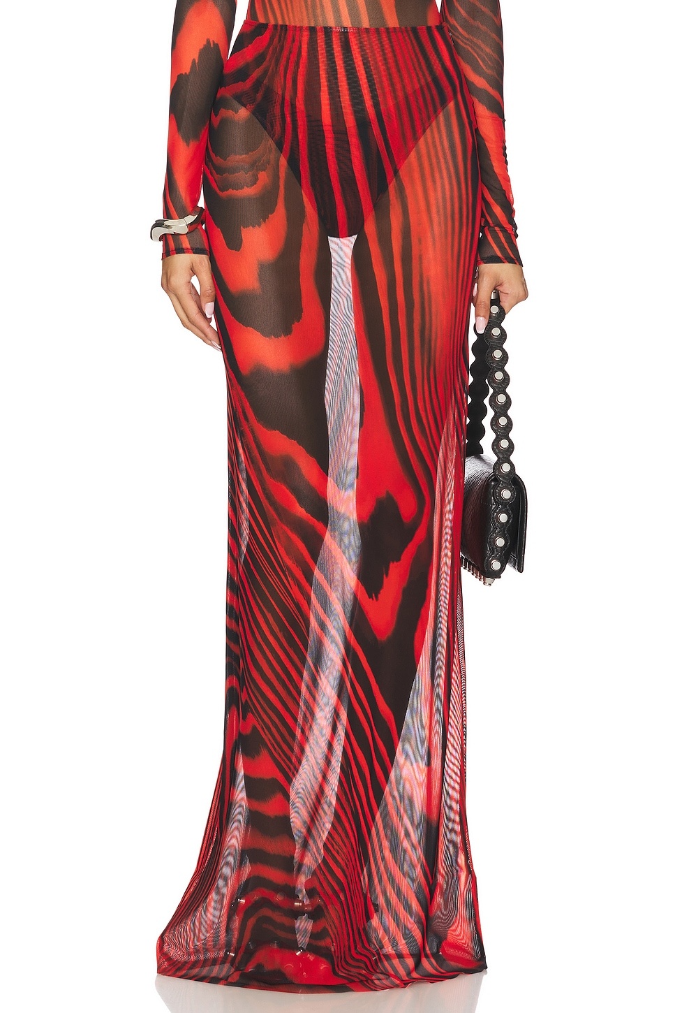 Mesh Maxi Skirt - 1