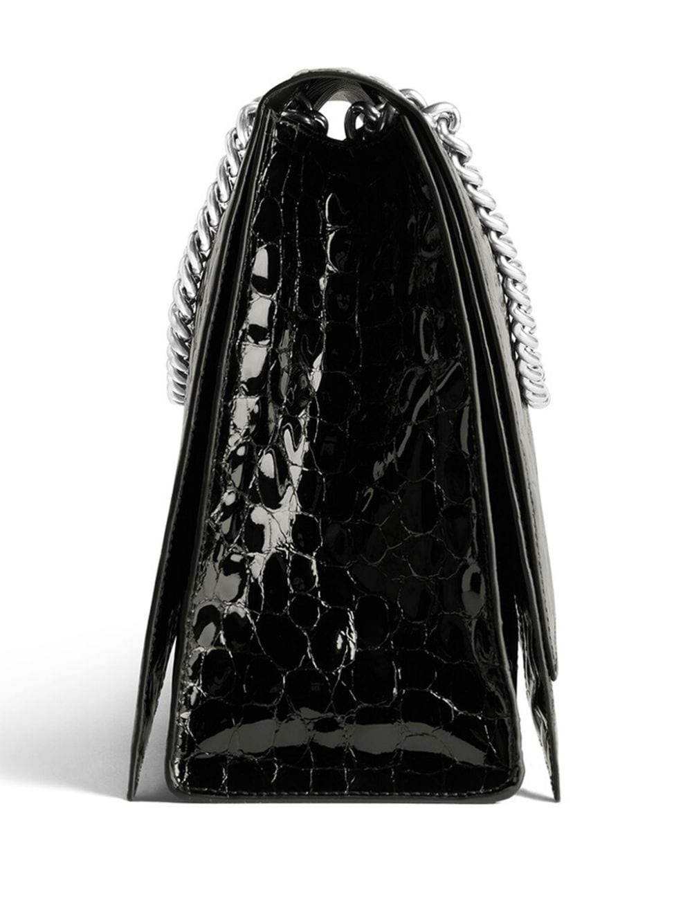 large Crush crocodile-effect shoulder bag - 4